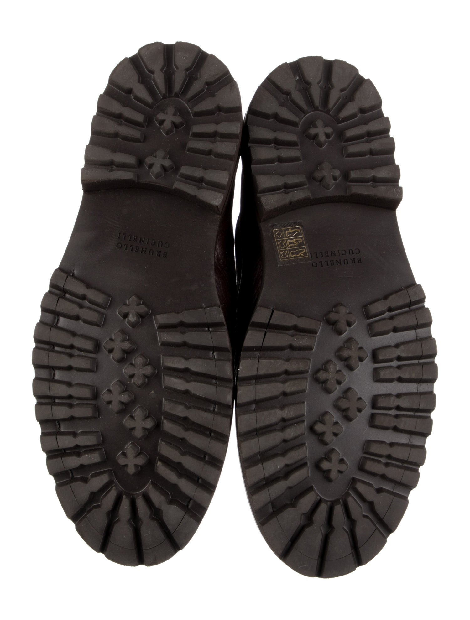 Brunello Cucinelli Leather Lace-Up Boots